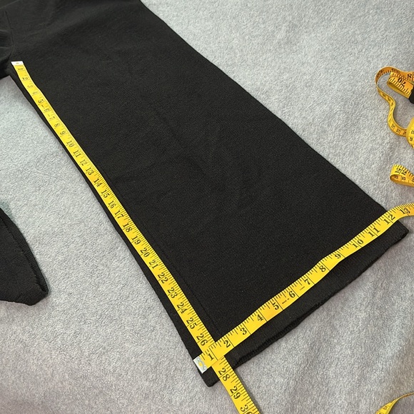 Vintage Black Wide Leg Jumpsuit Large Mod Disco Whimsigoth Designer - Picture 6 of 13